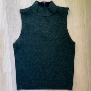 Green sparkle Alice and Olivia top xs new!